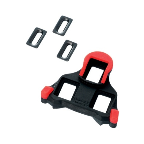Shimano Dura Ace/Ultegra Schuhplatten SPD-SL, SM-SH10  fix 0°  rot