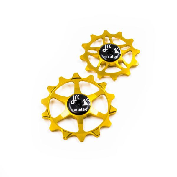 JRC Components Ceramic Sram XX1/X01/GX Eagle, AXS Eagle gold Schaltwerkrädchen