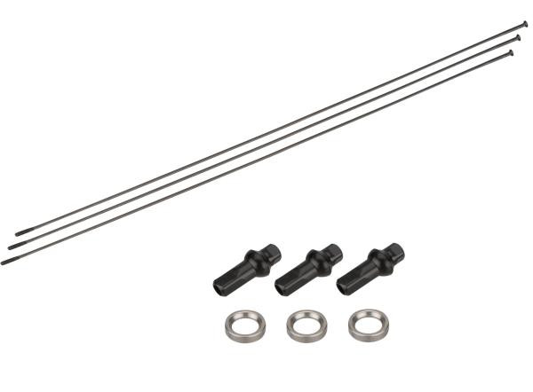 NEWMEN Sapim D-Light Straightpull schwarz Speichenset 288mm