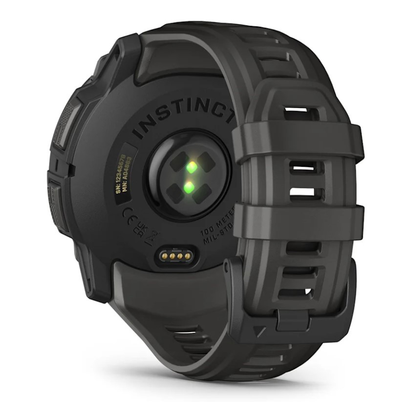 Garmin Instinct 3 – 45 mm, AMOLED, mit Silikon-Wechselarmband 22 mm, Sportuhr
