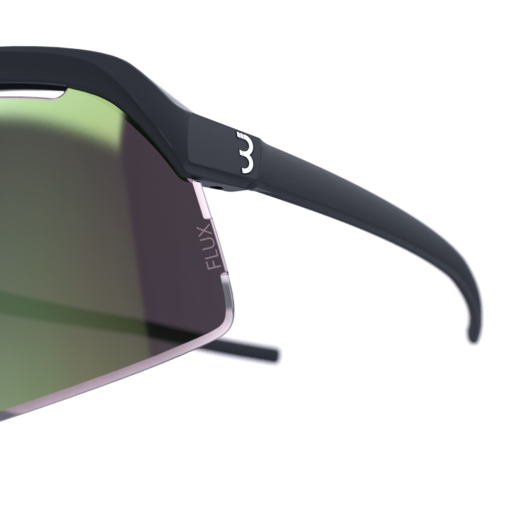 BBB BBB Brille Valor schwarz, FLUX green, Rahmen matt Glas FLUX Trail HighContrast