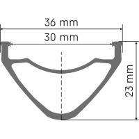 DT Swiss Felge FR 571 29 Disc 32 Loch, schwarz, 30mm