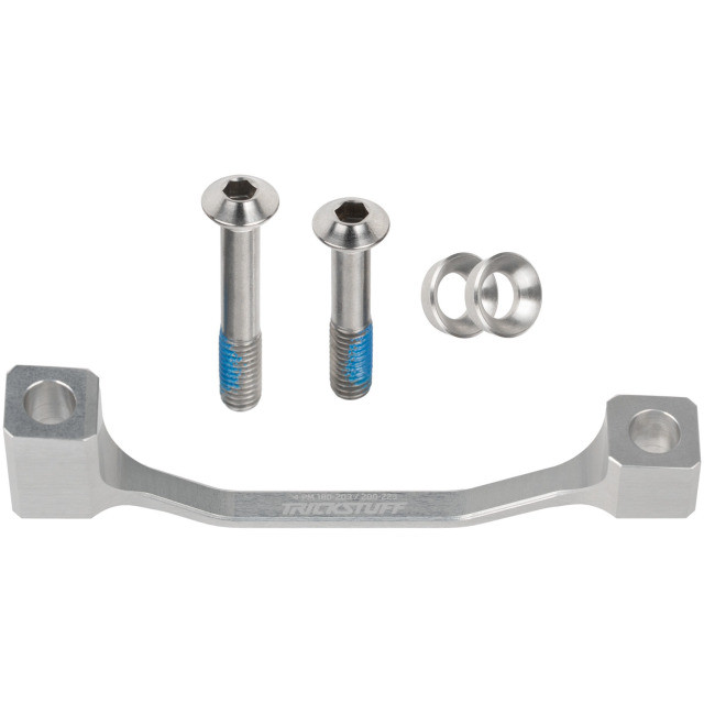 Trickstuff Postmount Adapter 180/203 - 200/223, Silber inkl. Titanschrauben