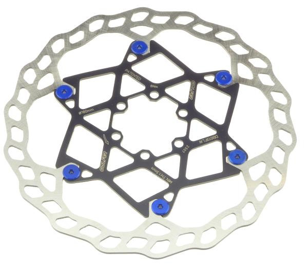 Galfer Floating Wave DB013FLWB 6 Loch 180mm x 2.0mm blue Bremsscheibe
