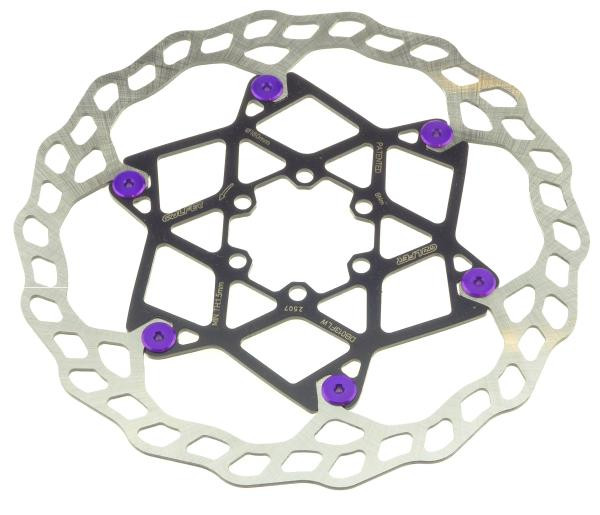 Galfer Floating Wave DB013FLWP 6 Loch 180mm x 2.0mm purple Bremsscheibe