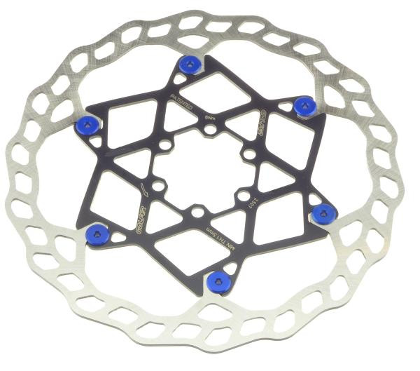 Galfer Floating Wave DB014FLWB 6 Loch 203mm x 2.0mm blue Bremsscheibe
