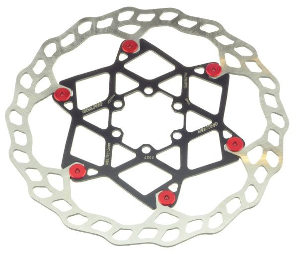 Galfer Floating Wave DB014FLWR 6 Loch 203mm x 2.0mm red Bremsscheibe