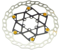 Galfer Floating Wave DB014FLWY 6 Loch 203mm x 2.0mm gold Bremsscheibe