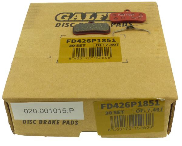 Galfer Advanced FD426 Shimano XTR/XT/SLX/Saint/Zee Bremsbeläge Werkstattverpackung 30 Paar