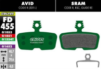 Galfer Pro FD455 Sram Code R/Code RSC/DB8/Motive Bremsbeläge