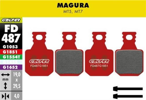 Galfer Advanced FD487 Magura MT7/MT5 Bremsbeläge
