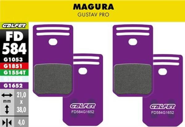 Galfer E-Bike FD584 Magura Gustav Pro Bremsbeläge