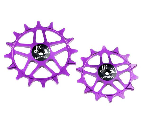 JRC Components Ceramic Sram SL/XX/X0/GX Eagle Transmission Schaltwerkrädchen, Violet Purple