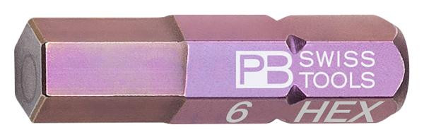 PB Swiss Tools PB C6 210 Grösse 6mm Innensechskant Precision Bit 1/4"