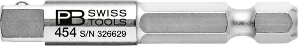 PB Swiss Tools PB 454 Verbindungsstück Sechskant 1/4" - Vierkant 1/4"