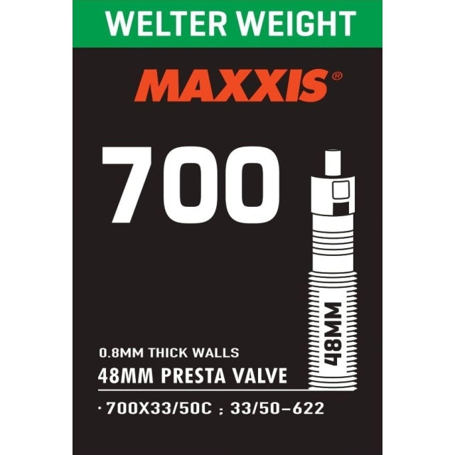 Maxxis Schlauch Welter Weight Presta 700x33-50C, 33/50-622