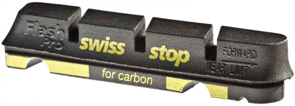 SwissStop FlashPro Shimano/SRAM Road Carbon, Pack à 2 Paar, Black Prince